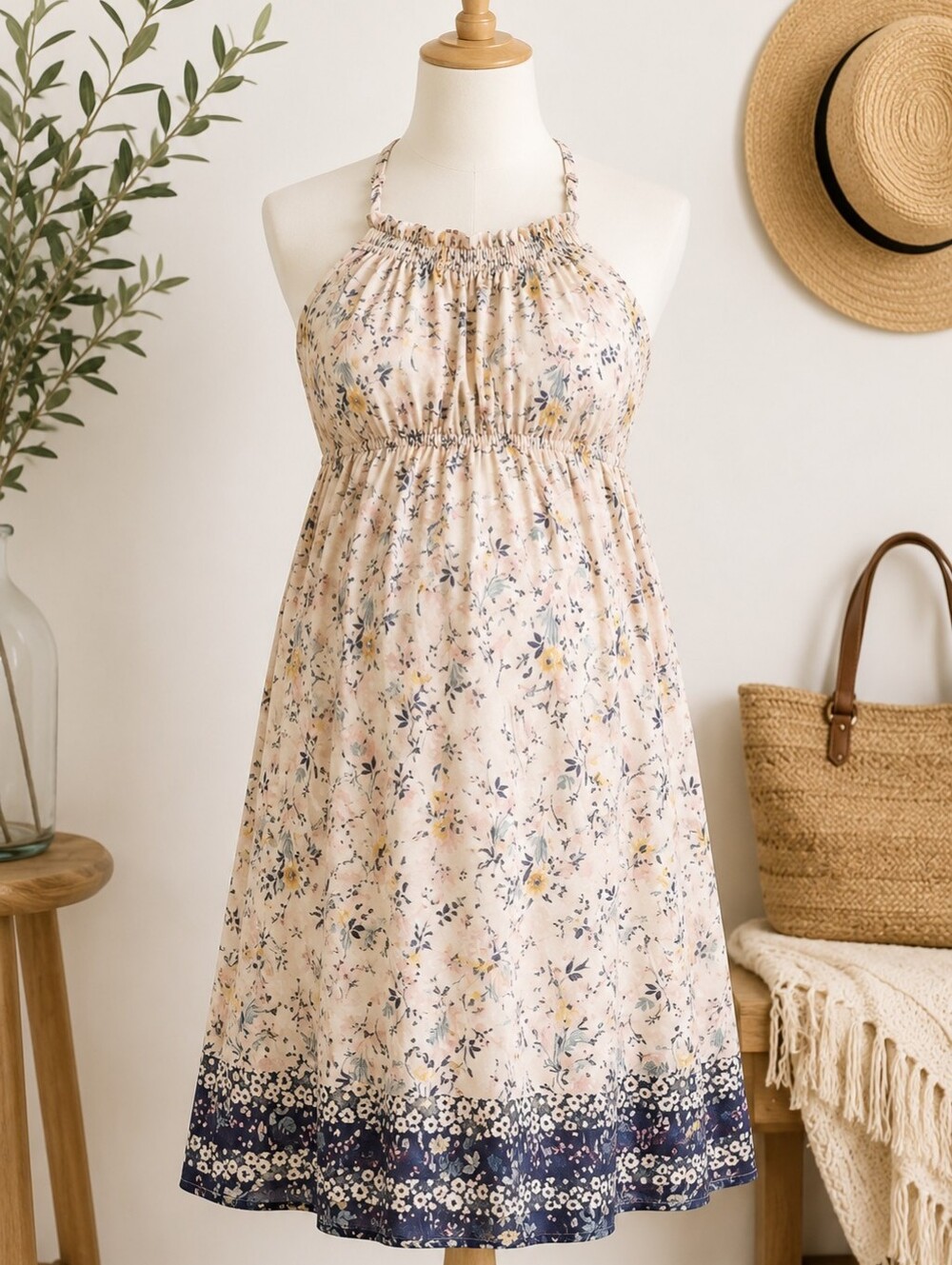 MOTHERHOOD MATERNITY FLORAL SUNDRESS